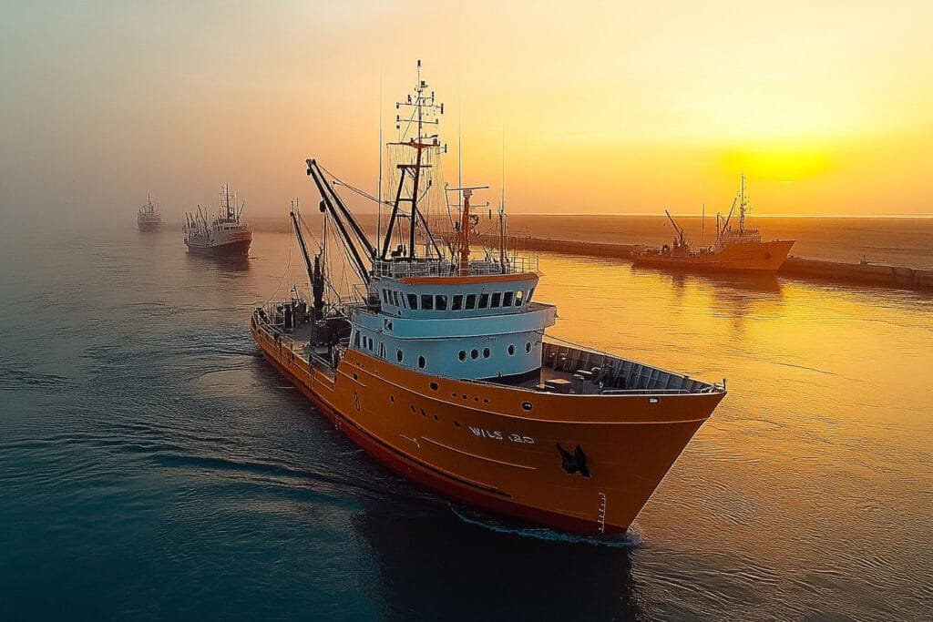 Small Fishing Vessel Walvis Bay Harbour